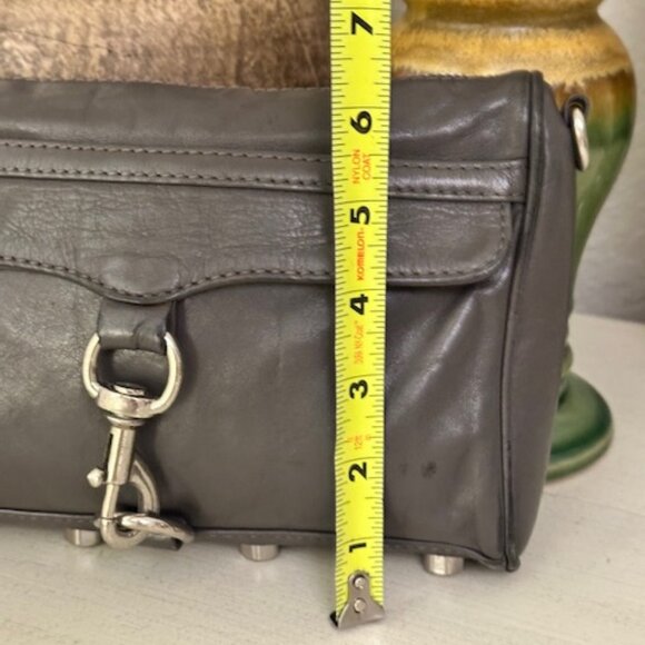 Rebecca Minkoff Grey/Silver mini M.A.C.-VGUC - Picture 8 of 14